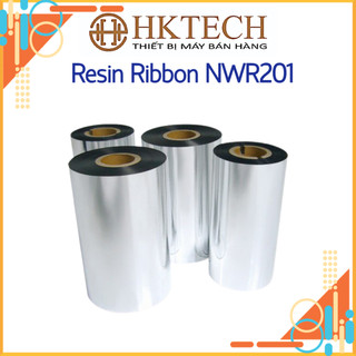 Mực in mã vạch, in tem nhãn Resin Ribbon NWR201 khổ 110x300m