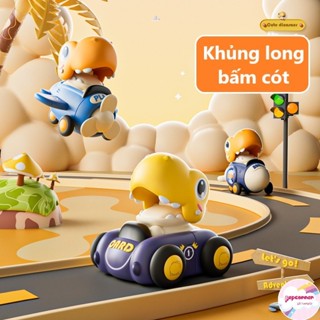 Đồ chơi khủng long xe đua bấm cót tự động chạy không cần pin cho bé