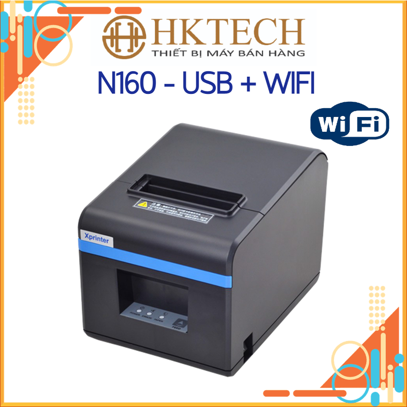 Máy in hóa đơn Xprinter N160 USB + WIFI