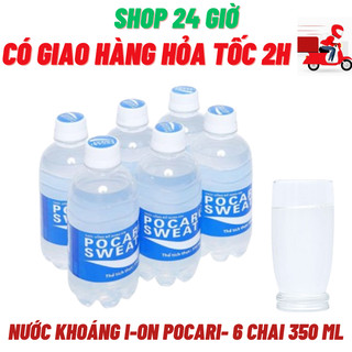 Nước khoáng i-on Pocari Sweat - 6 chai 350ml