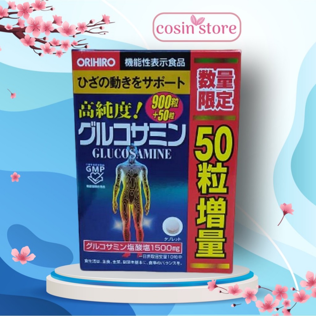Viên Uống Glucosamine Orihiro Nhật Bản 950 Viên - Tốt cho Xương Khớp