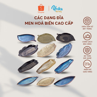Đĩa lá xoài - Đĩa lá bỏng - Đĩa chuối - Đĩa lá nhọn - Đĩa quả xoài - Các loại đia cao cấp Bát Tràng