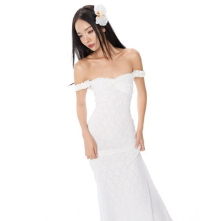 Đầm ren dài trễ vai | Kelly Dress Lueysor