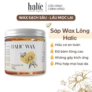 Sáp wax lông Halic Organic 350G wax lông nách, chân tay, an toàn hiệu quả tại nhà