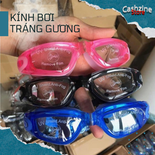 Kính bơi tráng gương chống tia UV, tráng gương dành cho người lớn, trẻ em