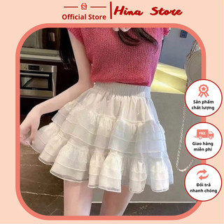 Chân váy ren ngắn xoè bồng 2 tầng phong cách tiểu thư sang chảnh