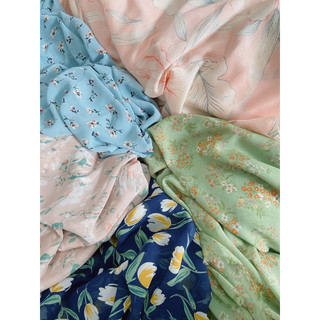 Vải voan Chiffon hoa may đầm, áo dài, áo bà ba