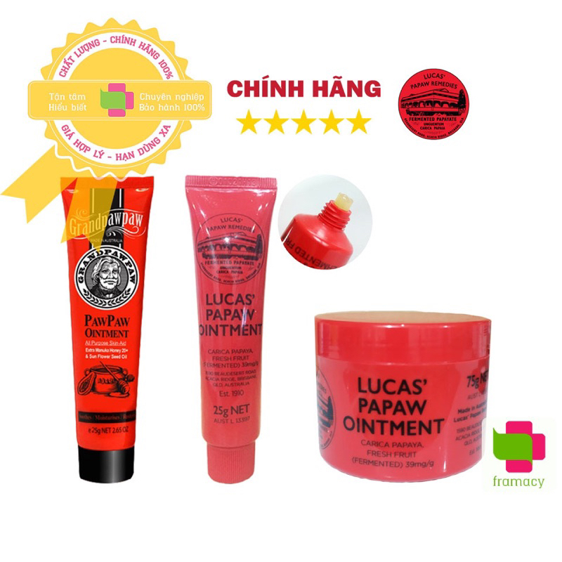 Kem đu đủ đa năng bôi ngoài da Lucas Papaw Ointment Grandpawpaw