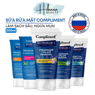 Sữa rửa mặt compliment no problem giúp giảm mụn cho da nhạy cảm 200ml