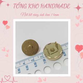 Nút hít nam châm 14mm loại dày - phụ kiện làm túi
