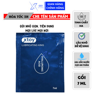 Gel Bôi Trơn XTOY LUBRICATING KING gốc Nước gel HA gốc nước dạng gói tiện ụng 7ML