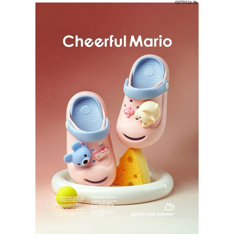 DÉP CROSS CHEEEfUL GẤU MARIO