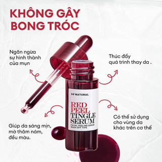 Tinh chất serum peel da tái tạo da sinh học So Natural Red Peel Tingle Serum 11ml