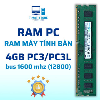 Ram PC máy tính bàn 4GB DDR3 DDR3L bus 1333/1600Mhz Memory Ram PC3 PC3L Desktop - Bảo hành 1 tháng 1 đổi 1