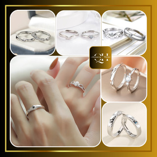 Nhẫn đôi nam nữ free size không gỉ - Nhẫn cặp bạn thân titan couple QH Phụ kiện unisex