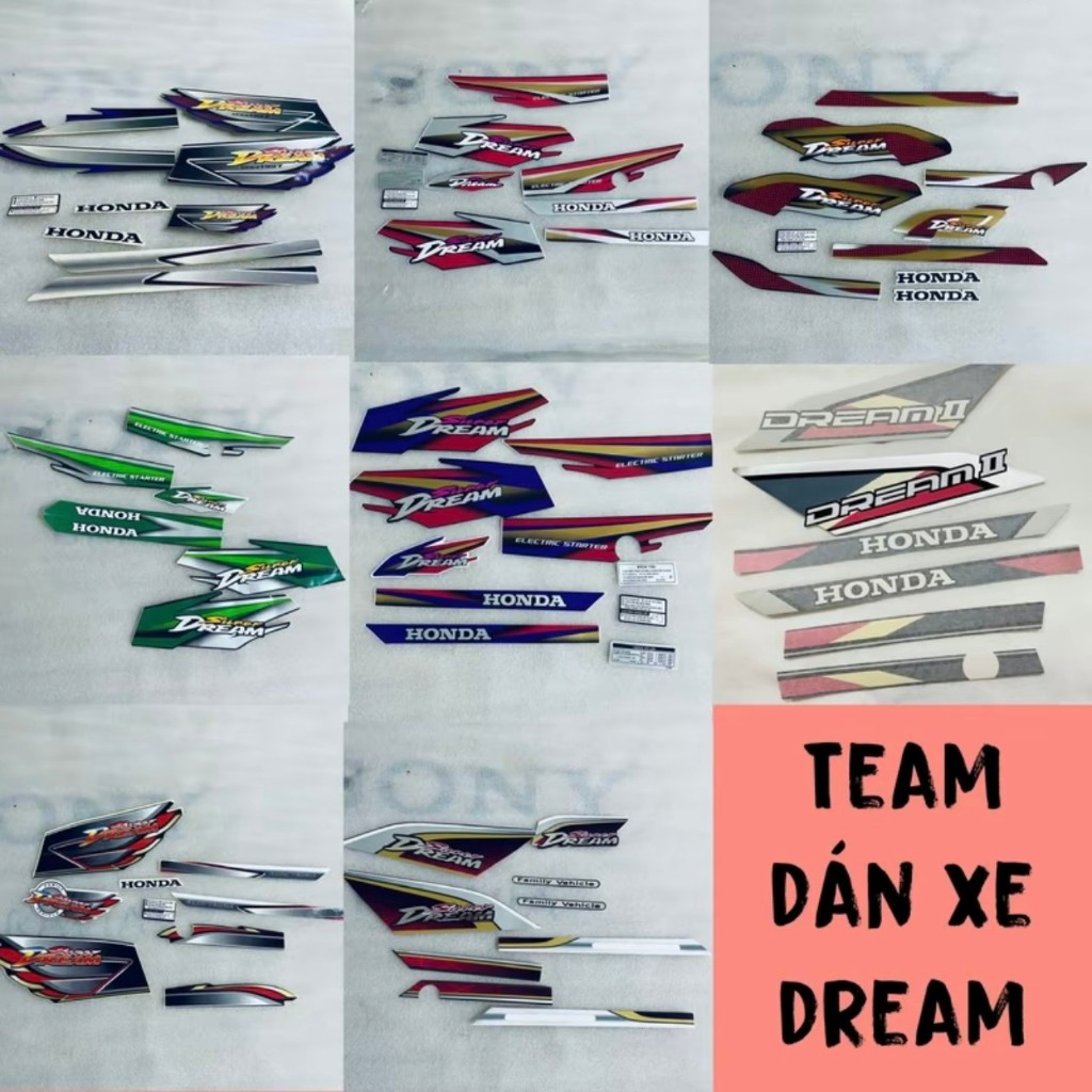 Tem xe dream super việt team drem thái limited zin