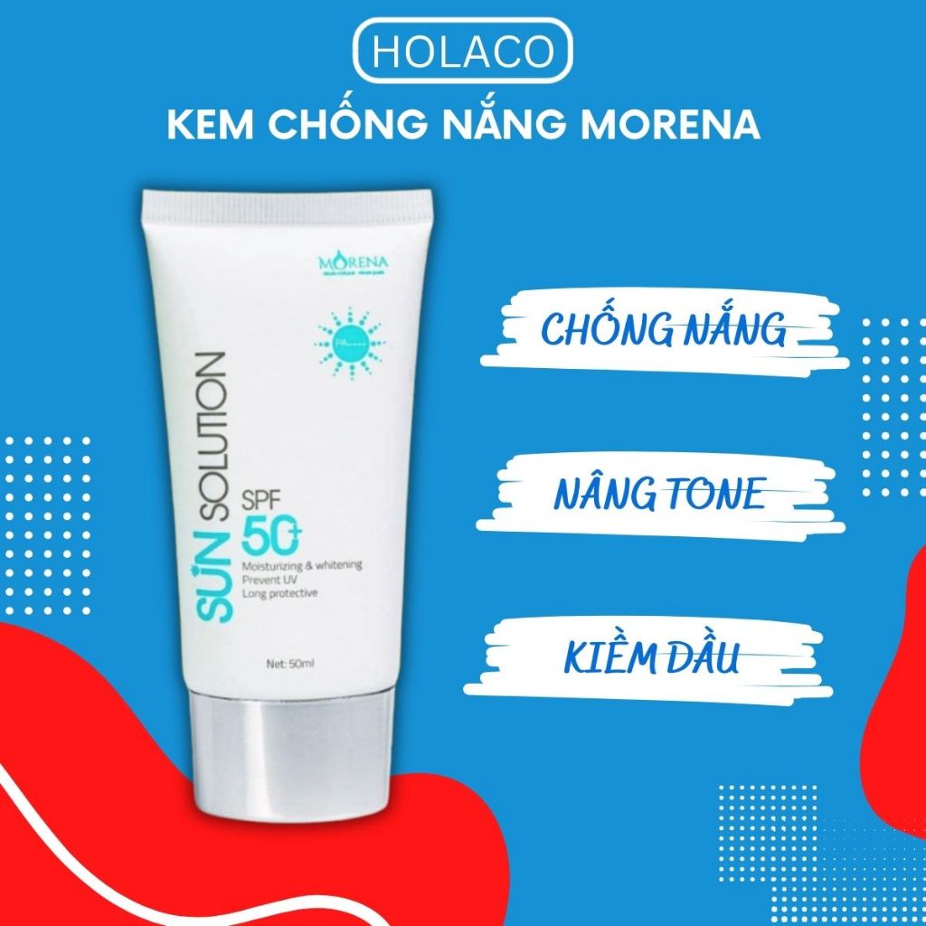 Kem chống nắng Huyền Phi Morena chống nắng, nâng tone, dưỡng da bảo vệ da khỏi tia UV 50ml