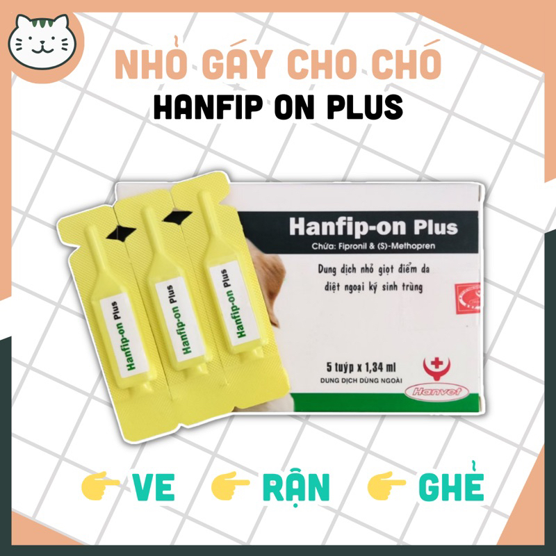 Nhỏ gáy HANFIP ON PLUS cho chó thú cưng ( 1ống)