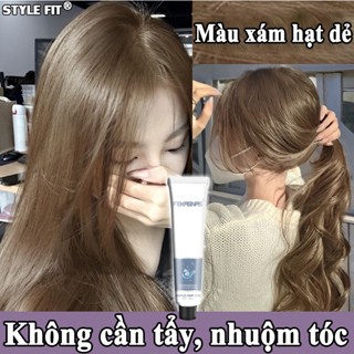 Công cụ hoàn chỉnh Thuốc nhuộm tóc Nâu Tây Mocha Ánh Lạnh không cần tẩy tóc kèm oxy trợ nhuộm FEKAGNAS