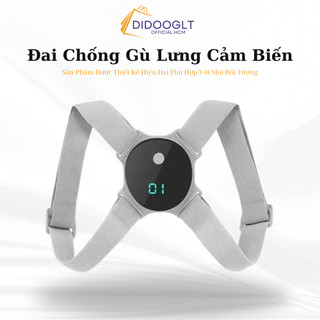 Đai chống gù lưng rung cảm biến điện tử thông minh nam nữ loại cao cấp gọn nhẹ, tiện lợi  ( didooglt )