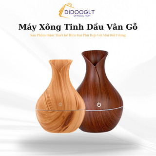 Máy xông tinh dầu vân gỗ, máy phun sương tạo độ ẩm khử khuẩn trong không khí, giúp không khí trở nên trong lành hơn