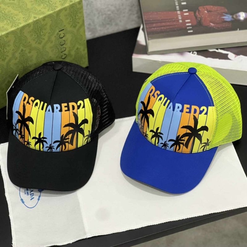 Mũ DSQ2, nón Dsquared2 cây dừa phối lưới kiểu dáng thoáng mát, trẻ trung