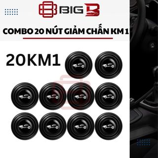 Combo 20 nút giảm chấn cánh cửa xe ô tô TẶNG 1 - Giúp cách âm, giảm lực đóng cửa và bảo vệ xe núm cao su BIG B STORE
