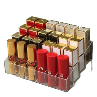 Khay đựng son mica 24 ô trong suốt - khay son . hộp đựng son 24 ô trong suốt cao cấp