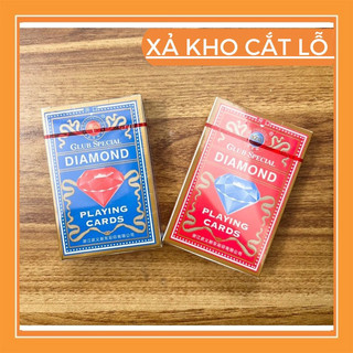 Bộ bài Tây tú lơ khơ Kim cương Diamond hàng chuẩn No.9898 Xanh và Đỏ