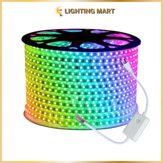 DÂY LED ĐỔI MÀU 5050 RGB 220V CAO CẤP CHỐNG NƯỚC TRANG TRÍ NGOÀI TRỜI, TRANG TRÍ NGÀY LỄ TẾT, NOEL