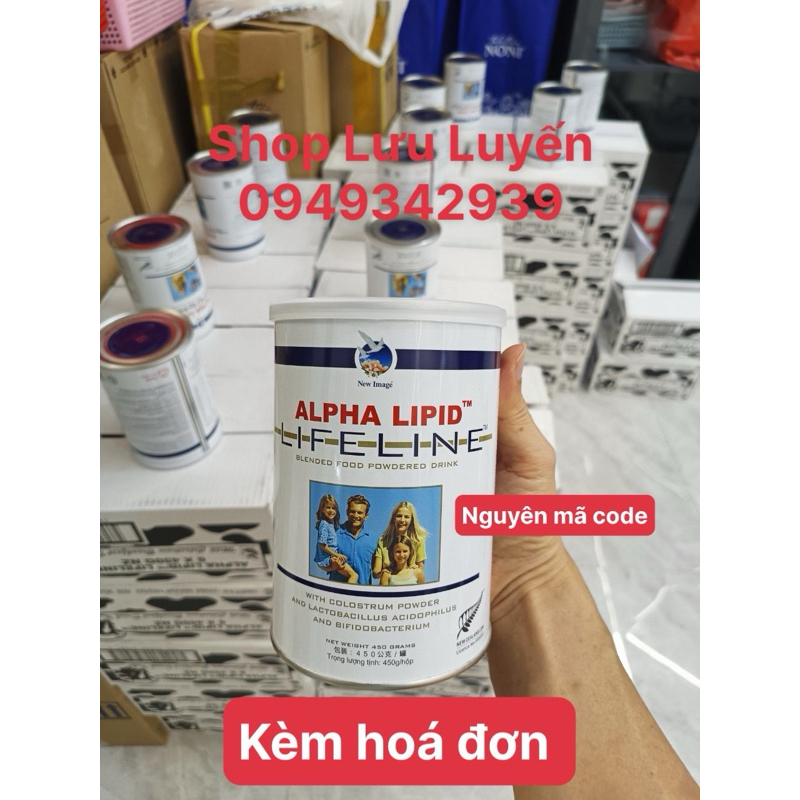 [ kèm hoá đơn ] Sữa Non alpha lipid lifeline nhập khẩu New Zealand 450g.