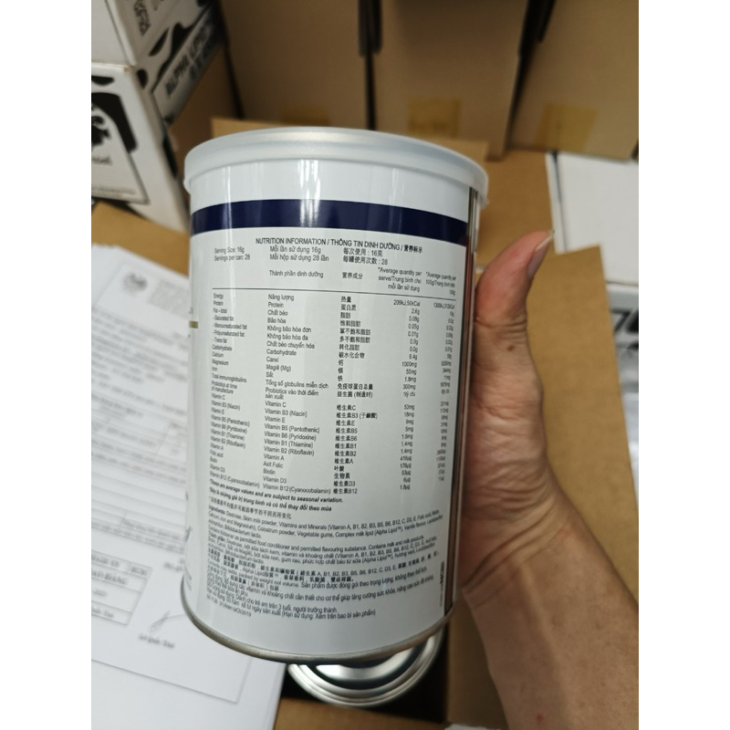 Sữa non Alpha Lipid 450g Chính Hãng New Zealand giúp bổ sung dinh dưỡng tăng kháng thể.