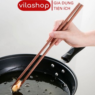 Đũa nấu bếp, đũa xào nấu đa năng, đũa dài 40cm gỗ tự nhiên dùng để xào nấu ăn đảo thức ăn chống nóng