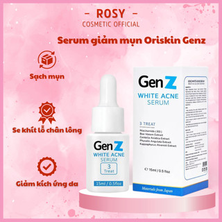 Serum Mụn Mờ Thâm Oriskin Genz White Acne, Loại Bỏ Mụn Viêm, Mụn Bọc, Dưỡng Trắng Sáng Da, Dùng Được Cho Cả Da Nhạy Cảm
