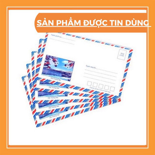 100 Chiếc Phong Bì thư bưu điện loại Đẹp, Dày dặn có Keo dán