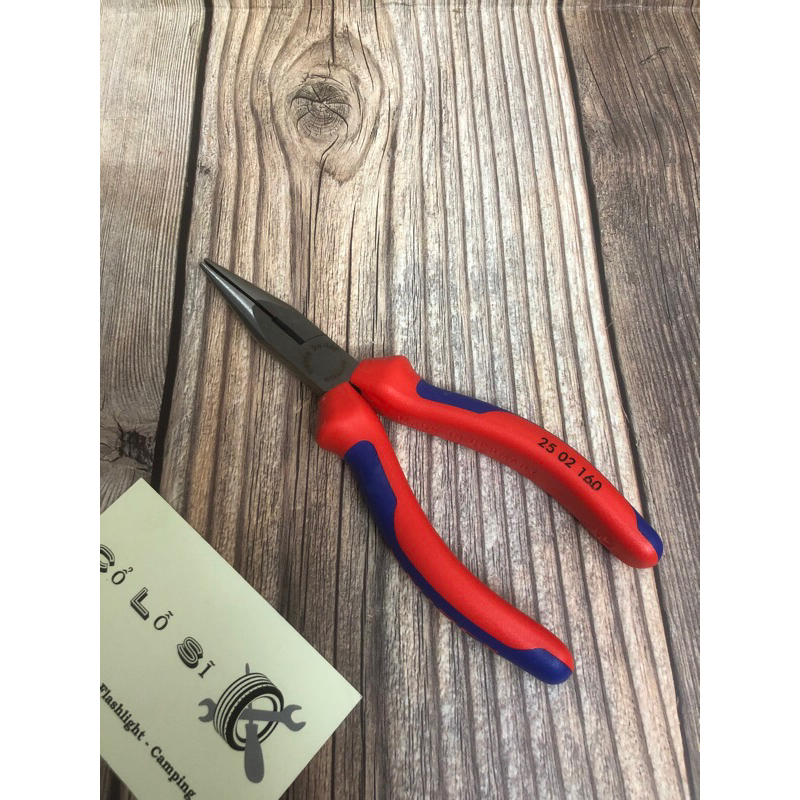 KNIPEX PLIERS KÌM MŨI NHỌN 25 05 160 [Hàng chuẩn, shipĐức]