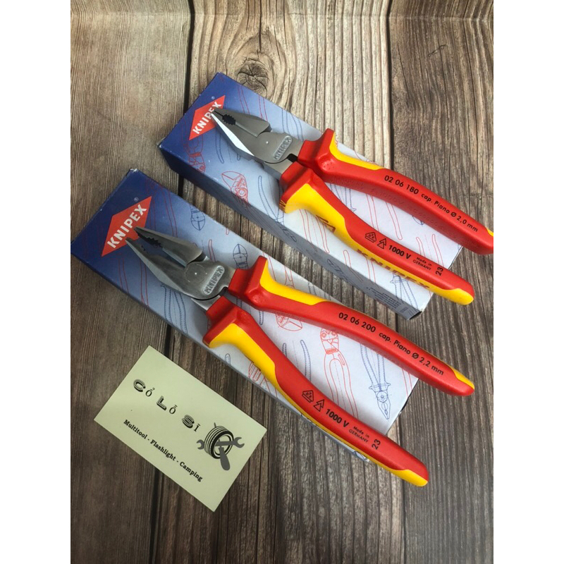 KNIPEX HIGH LEVERAGE KÌM ĐA NĂNG CÁCH ĐIỆN 1000 VOLT 02 06 180 02 06 200 [Hàng chuẩn, shipĐức]