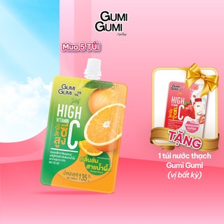 [5 GÓI TẶNG 1 GÓI KEM UỐNG MOGU] Nước Thạch Vitamin B, C Jelly Gumi Gumi Thái Lan Chua Ngọt, Giải Khát Các Vị (135g)