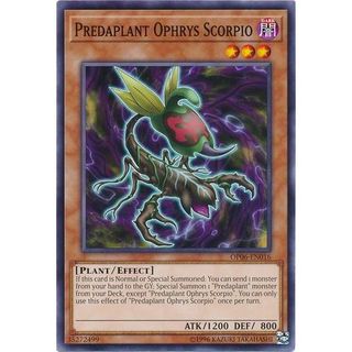 Lá bài thẻ bài Yugioh Predaplant Ophrys Scorpio - Tặng bọc bài nhựa bảo quản