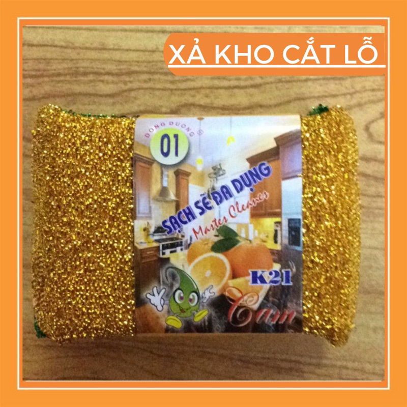 Combo 05 Vỉ (vỉ 4 miếng) Cọ mút rửa bát Kim Sa