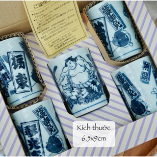 Bộ 5 Ly Cốc Uống Trà/Cafe Nóng 120-150ml - Gốm Sứ Nhật