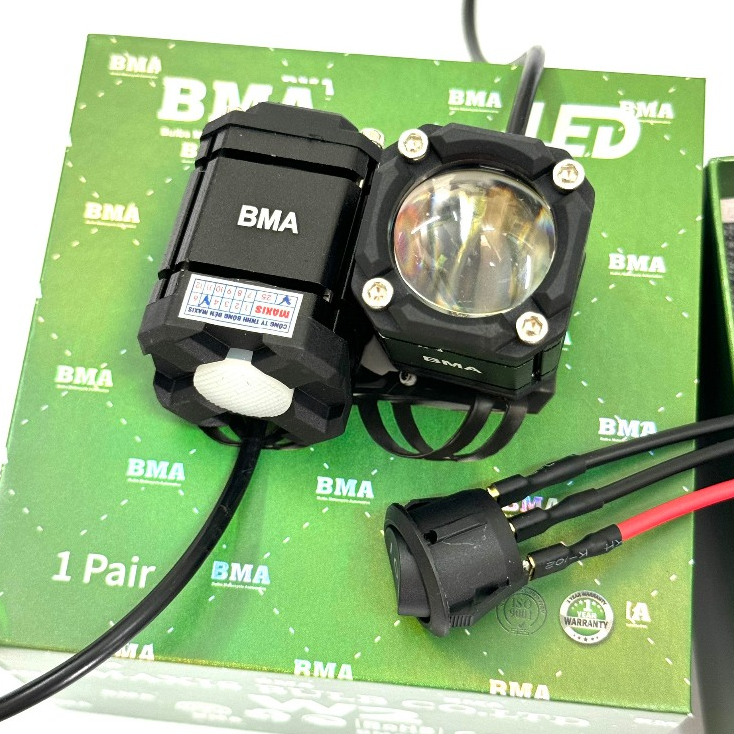 Đèn Trợ Sáng Mini W2 , 4 Chế Độ Sáng - Tích Hợp Auto Passing Hãng BMA Bảo Hành 1 Năm