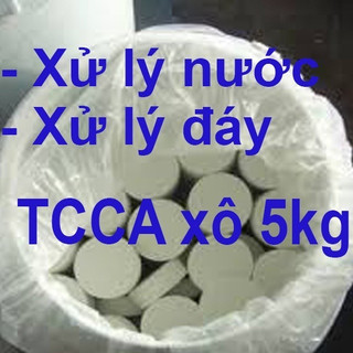 Khử trùng dạng viên clo sủi tcca viên sủi 2g. xử lý nước, xử lý đáy. lon 1kg . đế doanh
