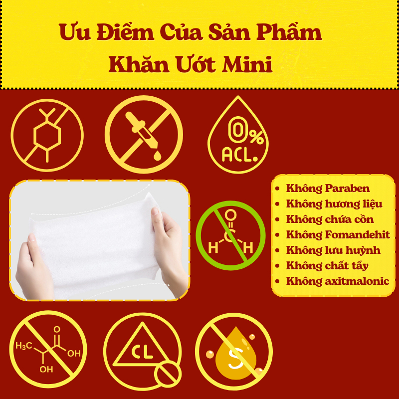 Khăn Ướt Mini - Khăn Giấy Ướt Bỏ Túi