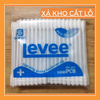 Tăm bông Levee - Ruly gói 100 que kháng khuẩn cao cấp
