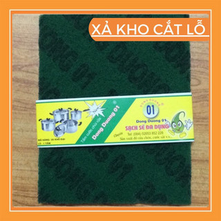 Miếng nhám xanh cọ xoong nồi khổ lớn Dương Dương 01