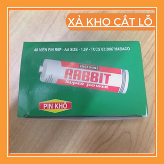 Vỉ 4 pin con thỏ 1,5V - AA - R6P (Pin tiểu) - Hàng chính hãng