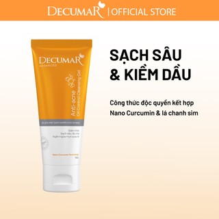 Sữa rửa mặt dạng Gel Decumar Advanced 100gr cân bằng độ PH, kiểm soát nhờn cho da mụn hiệu quả - DGR02