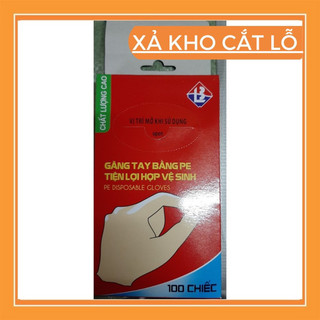 Hộp 100 chiếc găng tay nilon bằng PE L3 tiện lợi, an toàn vệ sinh, chất lượng cao