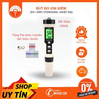 Bút đo nước ion kiềm 4 chế độ .Máy đo độ pH ,hydrogen , orp ,nhiệt độ